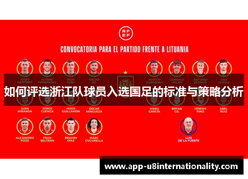 如何评选浙江队球员入选国足的标准与策略分析